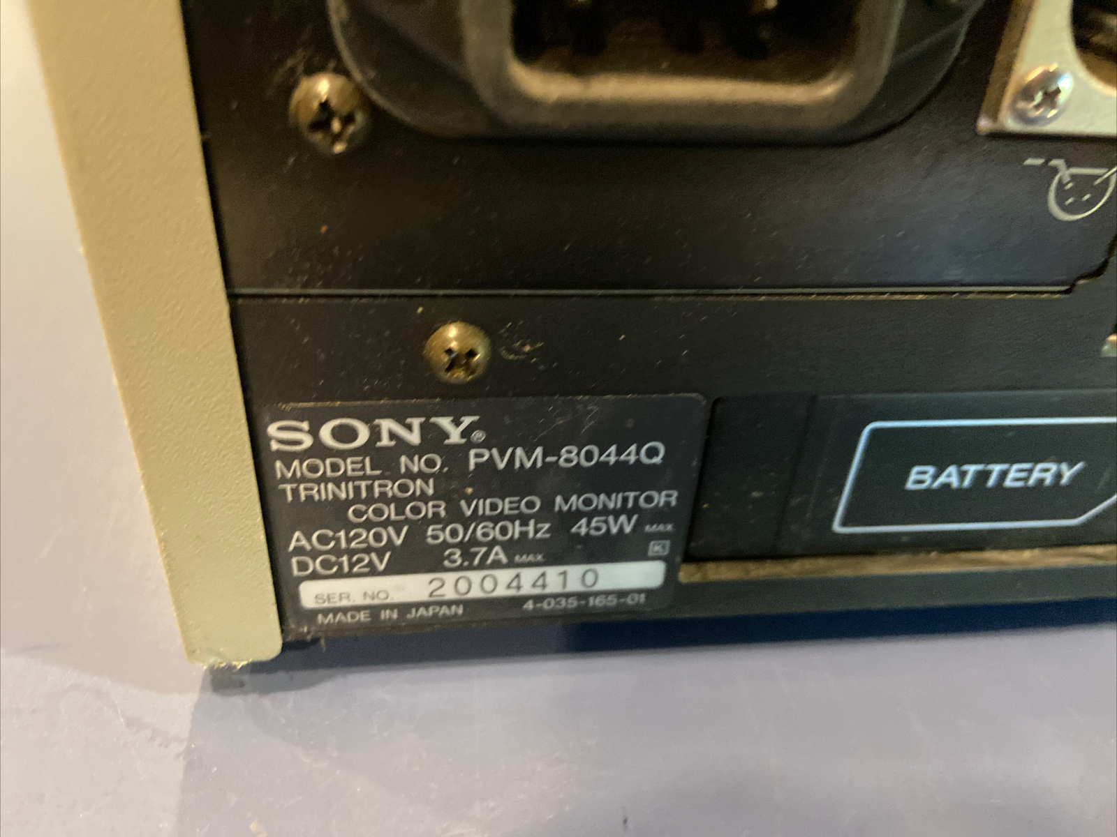 SONY PVM8044Q TV FOR PARTS eBay
