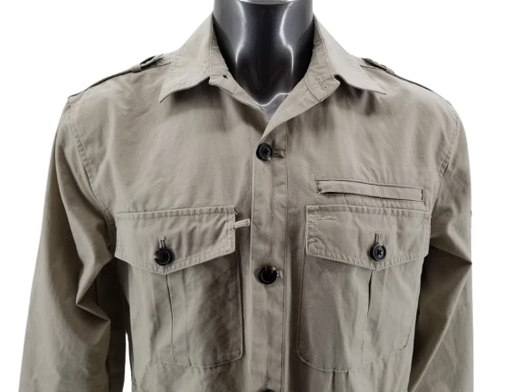 Travel Smith Mens Medium Safari Jacket Tan Pockets Sz Med Tall - Image 3 of 4