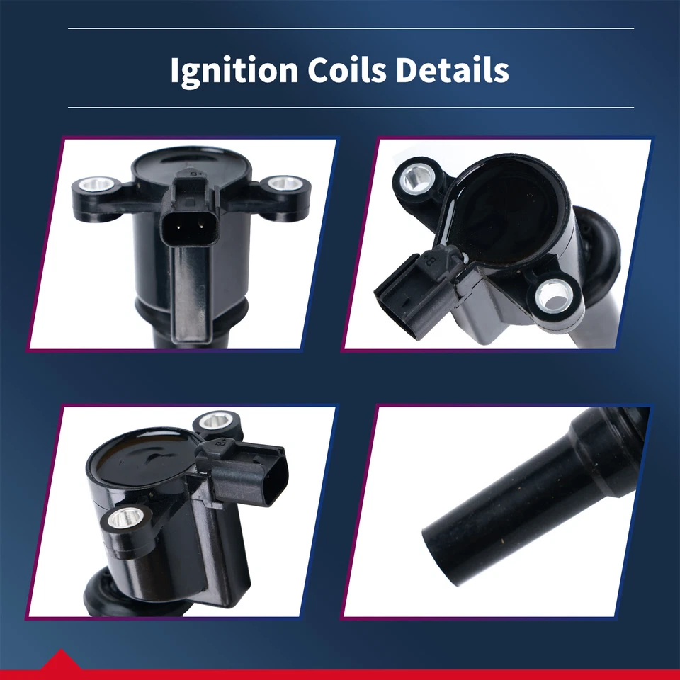 Ignition Coil Kit Pack of 8 for 1996 1997 1998 1999 Ford Taurus SHO V8 3.4 UF162 Foto 2 de 4