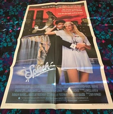 SPLASH - ORIGINAL FOLDED POSTER - 1984 - HANKS/HANNAH/CANDY