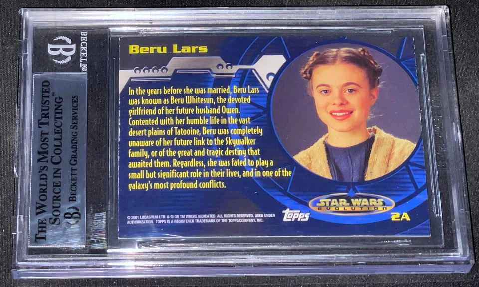 Bonnie Piesse "Aunt Beru" Topps STAR WARS Signed Auto Rookie Card BAS Beckett RC - Image 2 of 2