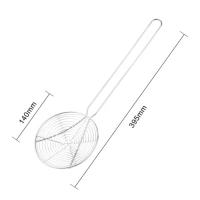 Vogue Spider 5 Zoll Maße: 395 (L) x 140 (Ø) mm | Nickelstahl Rund Lebensmittelabschäumer