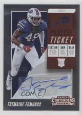 2018 Panini Contenders Playoff Ticket 60/99 Tremaine Edmunds #251 Auto v9t
