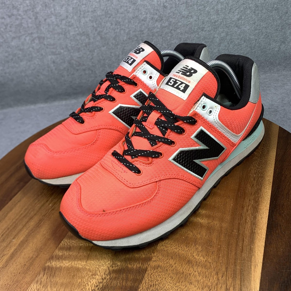 Running Shoes Black And Orange New Balance 574 New Balance 574