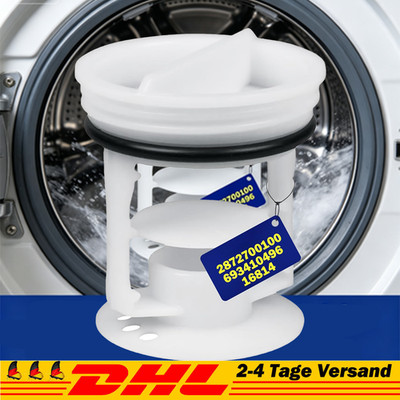 Flusensiebeinsatz 2872700100 Flusensieb für Beko Ablaufpumpe Waschmaschine