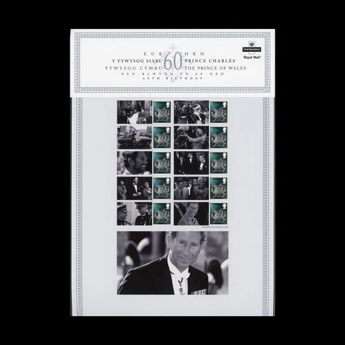 Great Britain 2008 SA Sheet Prince Charles 60th Birthday Pack CS3