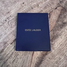 Este Lauder Blue Make Up Mirror, Compact Foldable, Standing, Vintage