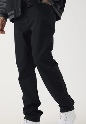 Boohoo Man Men's Tall Straight Rigid Jeans True Black Size 30 NWT