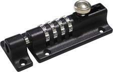 Sliding Combination Bolt Combi Latch Keyless 4 Digit Pin Dial Slide for Sheds