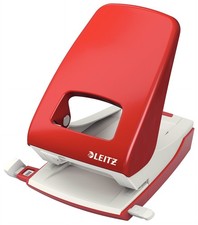 Image of Leitz Hole Punch, 40 Sheets, Guide Bar with Format Markings, Metal, NeXXt Range,