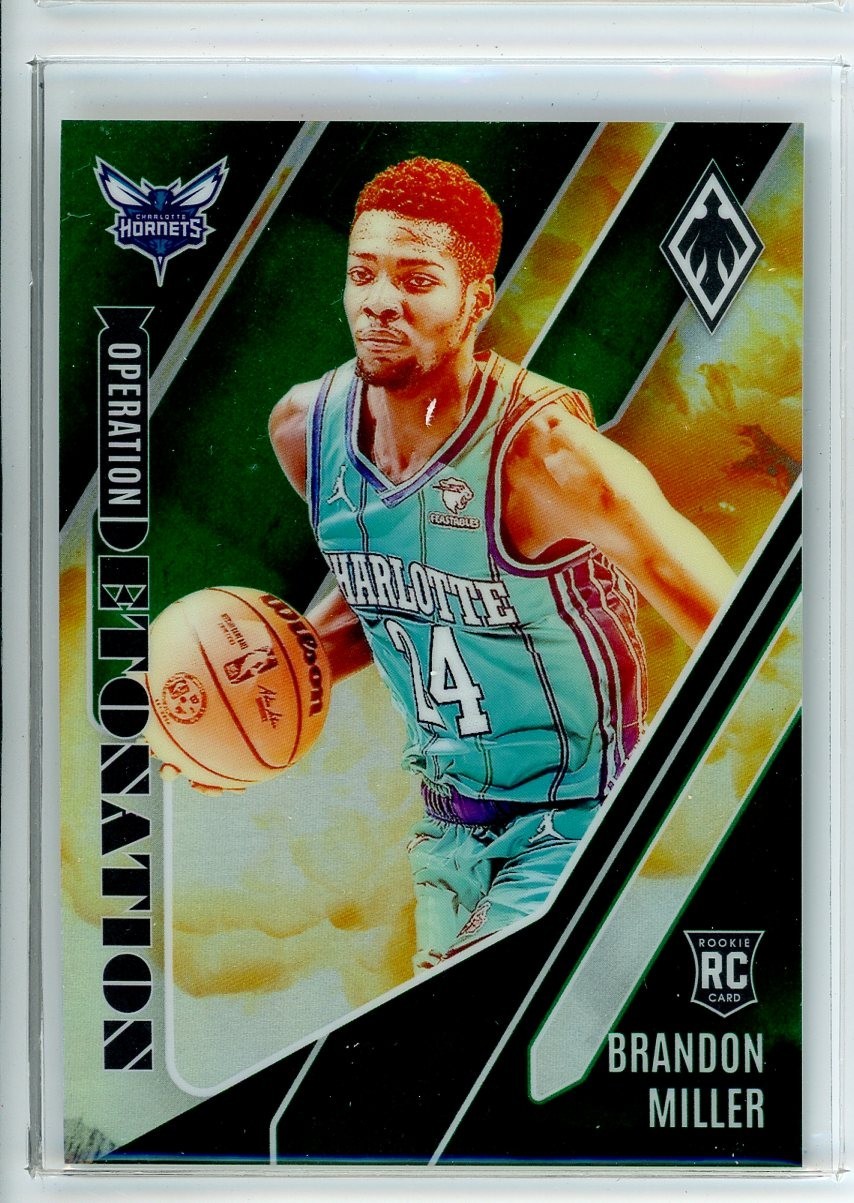 2023-24 Panini Phoenix Brandon Miller RC Operation Detonation Green #5/5 (SB)