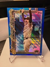 2025 Topps Holiday - Dylan Cease #H77 Holiday Blue Metallic Glitter