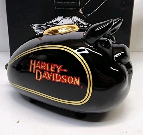 Hucha Harley-Davidson 2013 Cool Ceramic Pig 6,25 x 4,25" de alto - Imagen 5 de 12