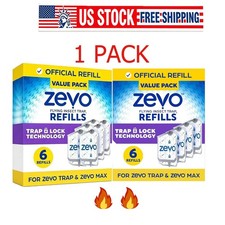 Zevo Flying Insect Trap Refill Cartridges Easy to Use 6 Refill Cartridges