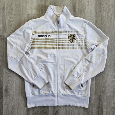 Men's Leeds United 2013/2014 Football Jacket Macron Training Kit White - Large