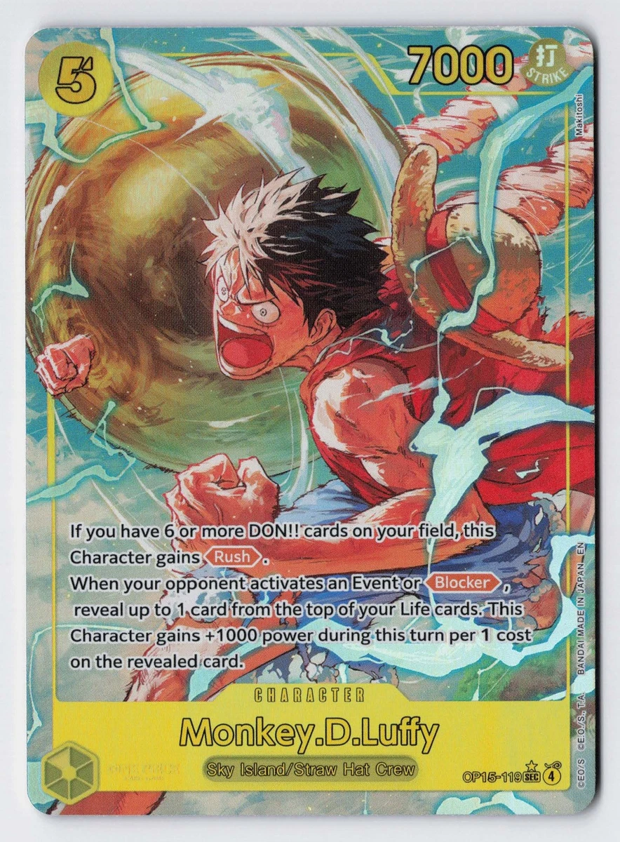 Monkey.D.Luffy OP15-119 Adventure on Kami's Island for sale | eBay