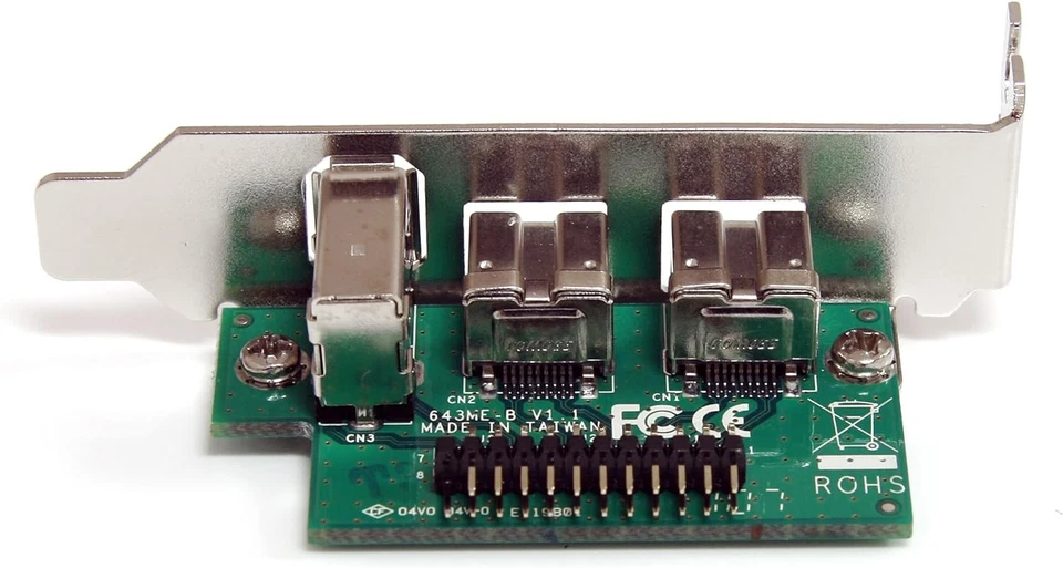 StarTech.com 3 Port 2b 1a 1394 Mini PCI Express FireWire Card Adapter - FireWire - Image 2 of 4