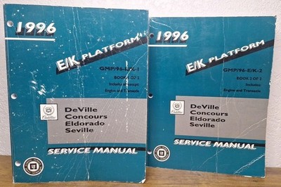  1996 Cadillac DEVILLE CONCOURS ELDORADO SEVILLE  SERVICE REPAIR Shop-Manuals