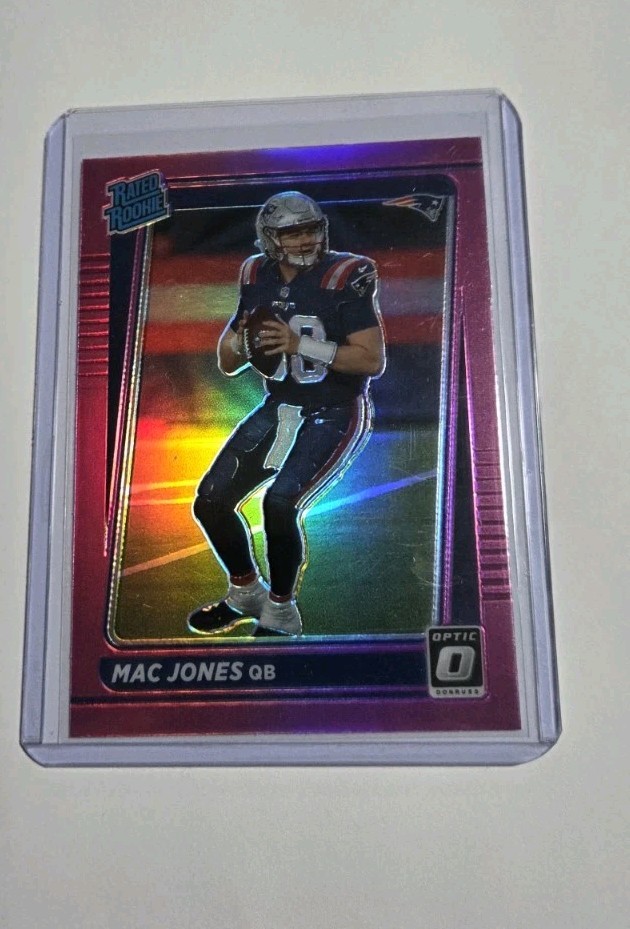 MAC JONES 2021 Donruss Optic #206 Pink Holo Prizm Rated Rookie RC