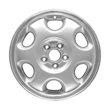 15x6 6 Spoke Refurbished Aluminum Wheel Painted Bright Sparkle Silver 560-68690