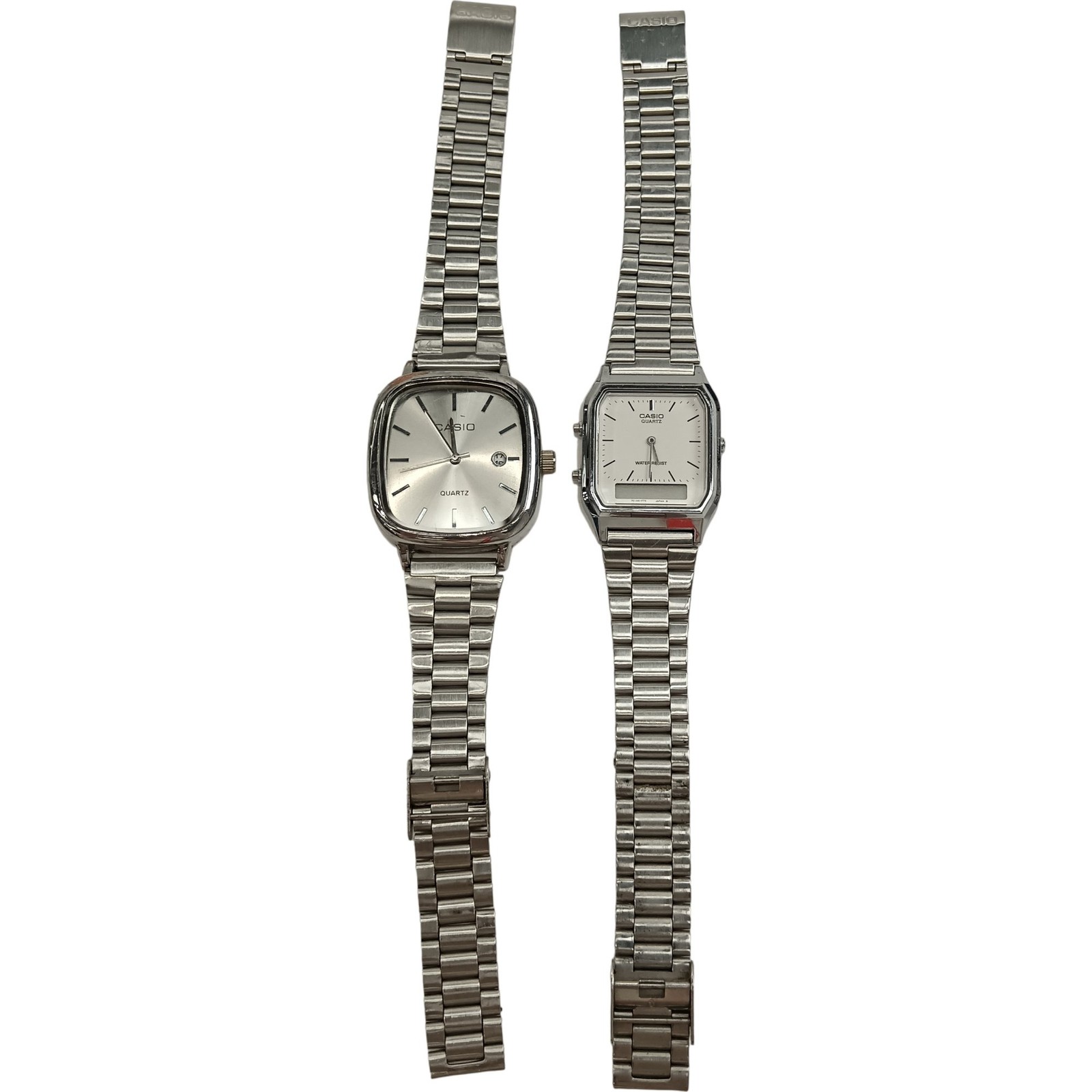 Preloved Casio A168 Silver Wristwatches Quartz Steel AQ-230 &amp; Stainless - vintagewatches.pk