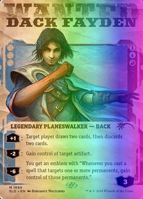 MTG Magic the Gathering Dack Fayden (1689/3278) Secret Lair Drop Series LP FOIL