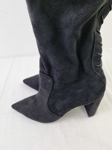 Carvela Heeled Knee High Boots Size UK 6 EU 39 Black New F2 - Picture 8 of 13