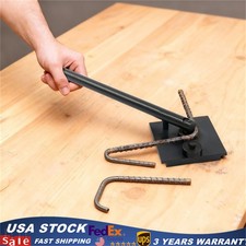 Rebar Bender Manual Bending Tool Heavy Duty Steel W/ 6 Dies Hand Equipment Set