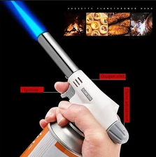 1pc Camping Butane Gas Torch Adjustable Flame Gun BBQ Welding Lighter Tool - NEW