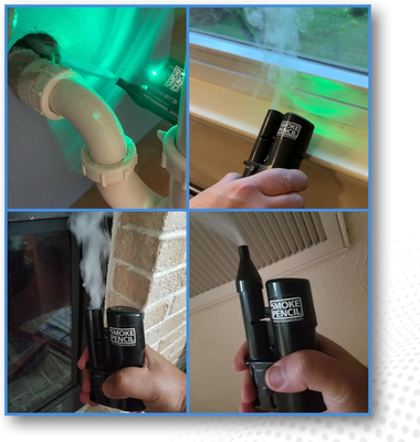 ONE Air Leak Detection - Handheld Smoke Stick - Draft Detector Puffer Fog  Pen Ma