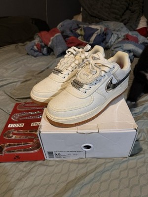 Size 9.5 - Travis Scott x Nike Air Force 1 Sail