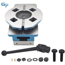 5'' Milling Machine Lockdown Vise Swiveling Base Bench Top Hardened Base