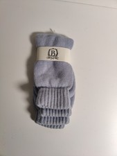 b studio -women's leg warmer - blue- Cashmere Blend - Made in USA  I3 