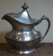 1937 BR (BURLINGTON ROUTE RR) SILVER SOLDERED CREAMER w/lid REED & BARTON 7oz