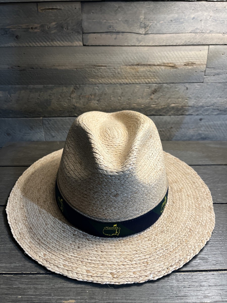 Vintage MASTERS GOLF Tournament STRAW HAT MENS L/XL AUGUSTA 