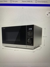Image of New SHARP 25L MICROWAVE OVEN - MODEL YC-PC254A - BLACK