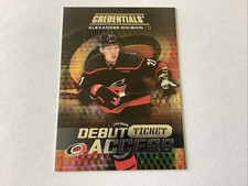 2025-26 UD Credentials Alexander Nikishin #137 Debut Access Ticket RC /999