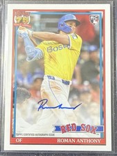 2026 Topps Series 1 Roman Anthony Auto RC Boston Red Sox 91A-RAN 1991 series