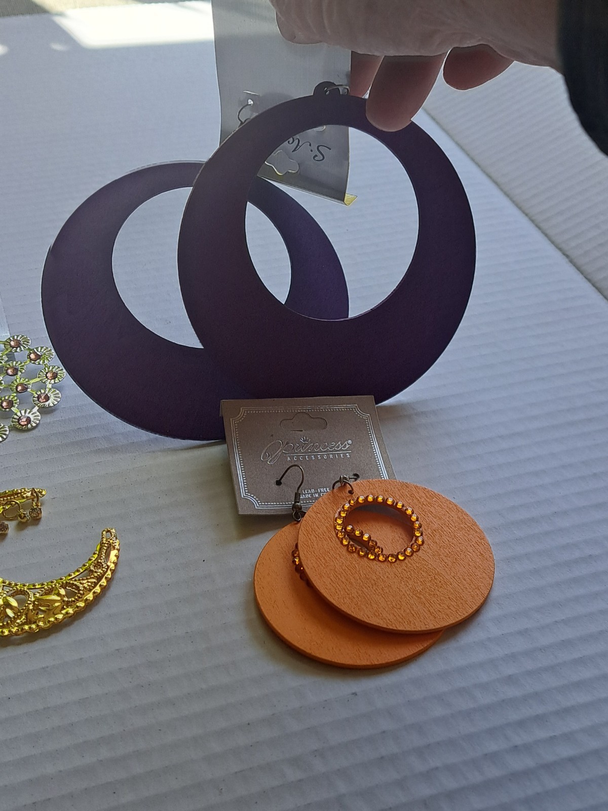 Outrageous dangle Statement earring set 4 pr Bold… - image 4