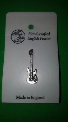 E-Gitarre, Anstecker, Pin, neu, handgefertigt