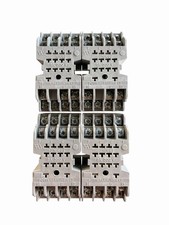 Lot of 4- Potter  Brumfield 27E166 Relay Sockets 5A 300V H5 
