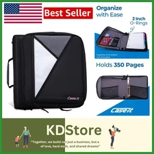 Universal Zipper Binder with Laptop Pocket & 400 Sheet Capacity
