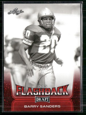 2020 Leaf Draft #96 Barry Sanders Red