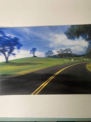 2003 Acura NSX Original Sales Brochure Catalog Supercar Performance Auto