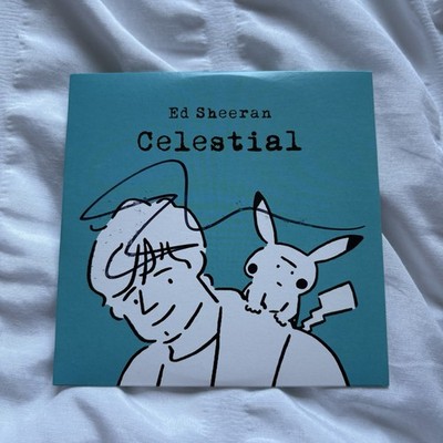 Ed Sheeran Celestial Pokémon Signed CD Yu Nagaba Artwork