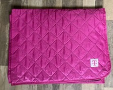 T-Mobile Tuesday Pink Magenta Outdoor Blanket "T" Logo T Mobile 58 x 38