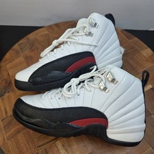 Nike Air Jordan 12 Retro 'Taxi Flip' GS Black White Youth 4Y 153265-162