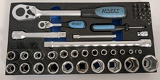 HAZET Steckschlüssel-Satz Vierkant hohl 12,5...