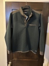 HELLY HANSEN MEN  S LILLO SNAP PULLOVER, L, GREEN, NWT, 120 RETAIL