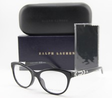 NEW RALPH LAUREN RL 6216U 5001 BLACK STUDS GUNMETAL AUTHENTIC EYEGLASSES 53-16